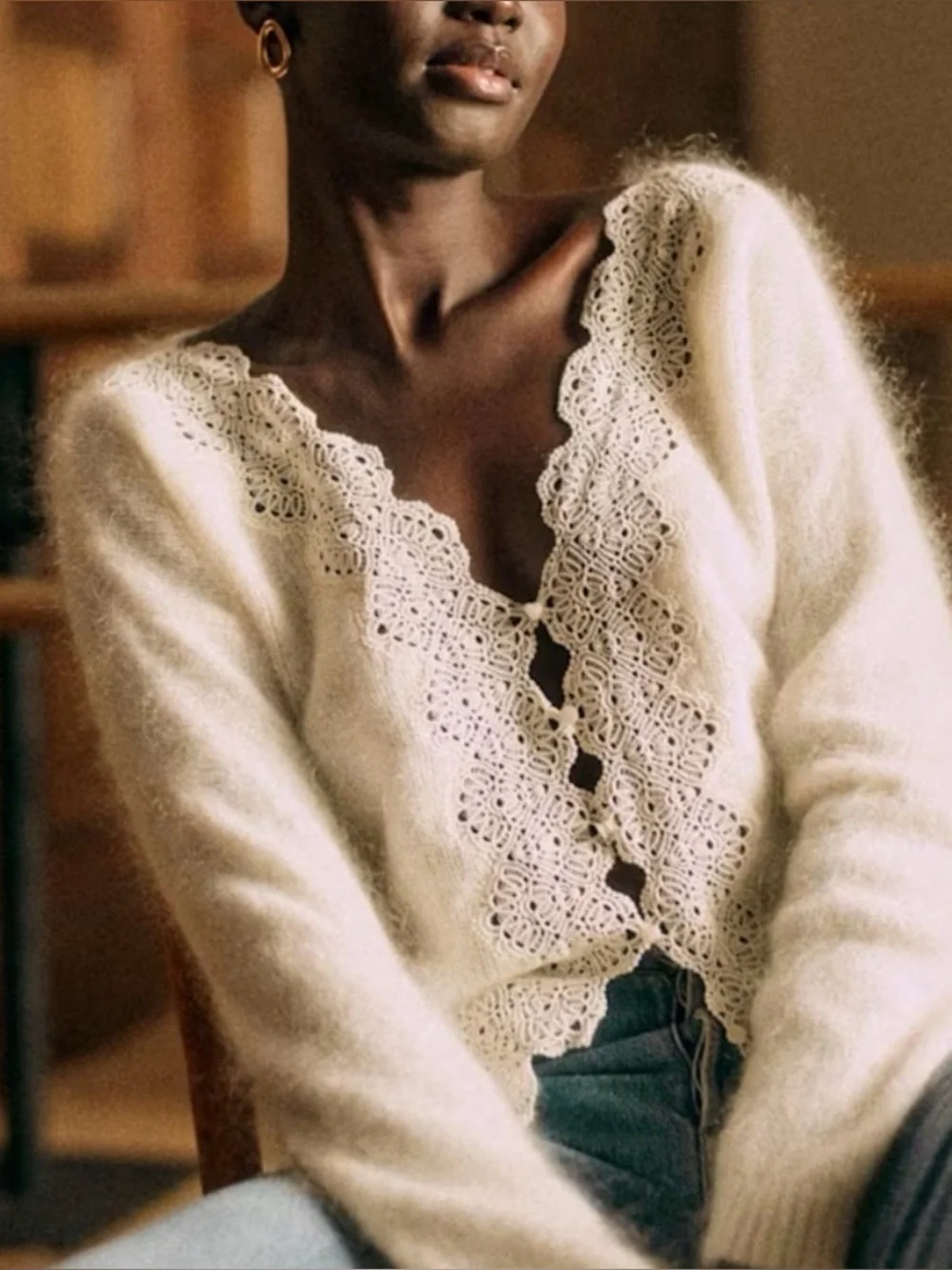 NWT Sézane Astride Jumper in Ecru - Picture 4 of 6